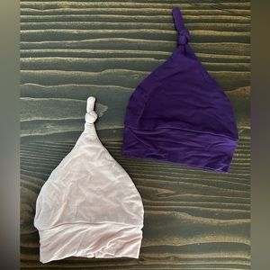 ❌SOLD❌NWOT Kozi & Co Newborn Bamboo Hats Pink & Purple